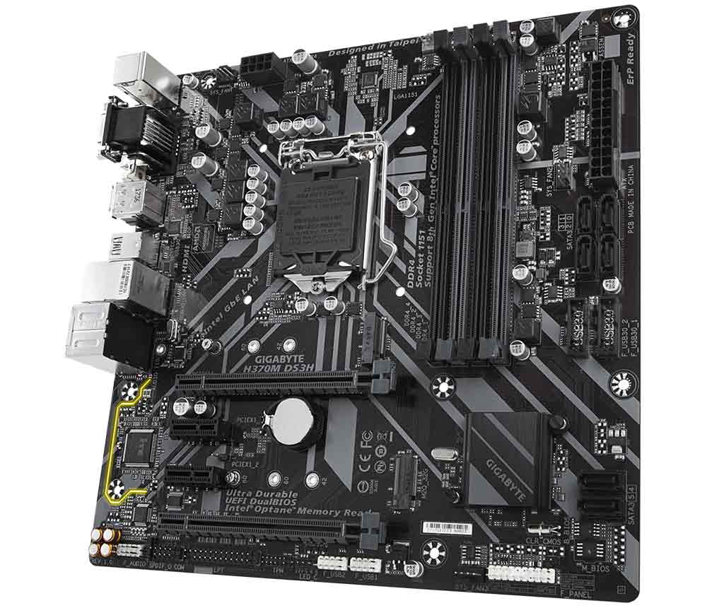 Buy Gigabyte H370M DS3H Intel H370 Ultra Durable Motherboard from Vmart in Pakistan