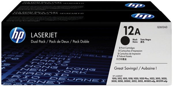Buy HP Toner Q2612AD 12A Twin Pack Black from Vmart in Pakistan