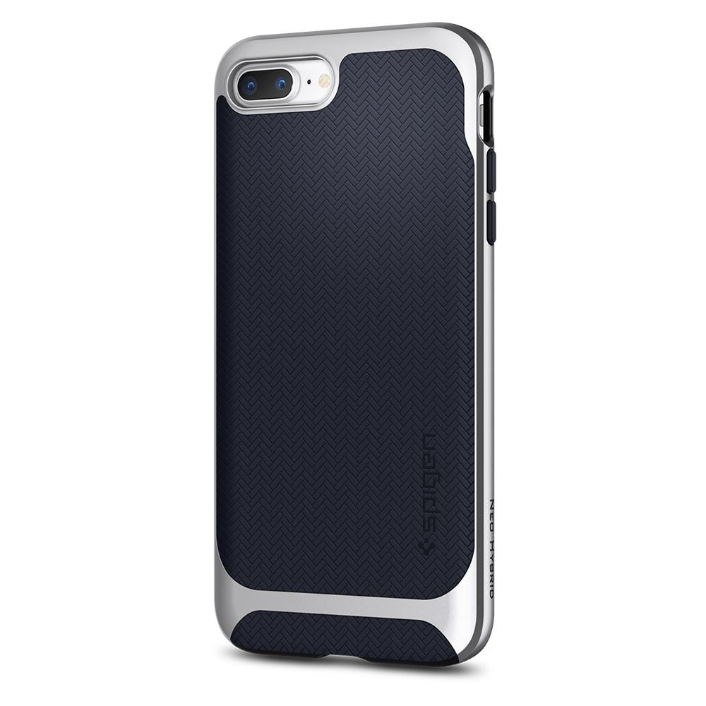 Buy Spigen iPhone 8 Plus Case Neo Hybrid Herringbone - Satin Silver from Vmart in Pakistan
