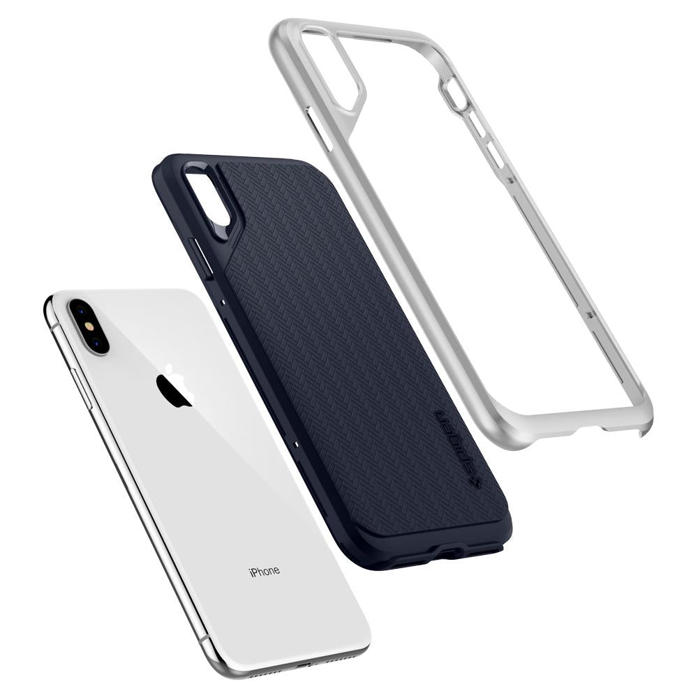 Buy Spigen iPhone XS Max Case Neo Hybrid - Satin Silver from Vmart in Pakistan