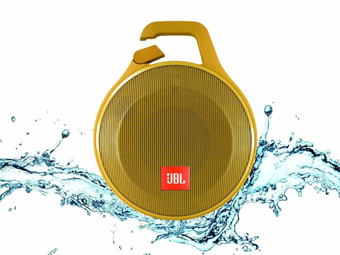 Buy JBL Clip+ Splashproof Portable Bluetooth Speaker (Yellow) from Vmart in Pakistan