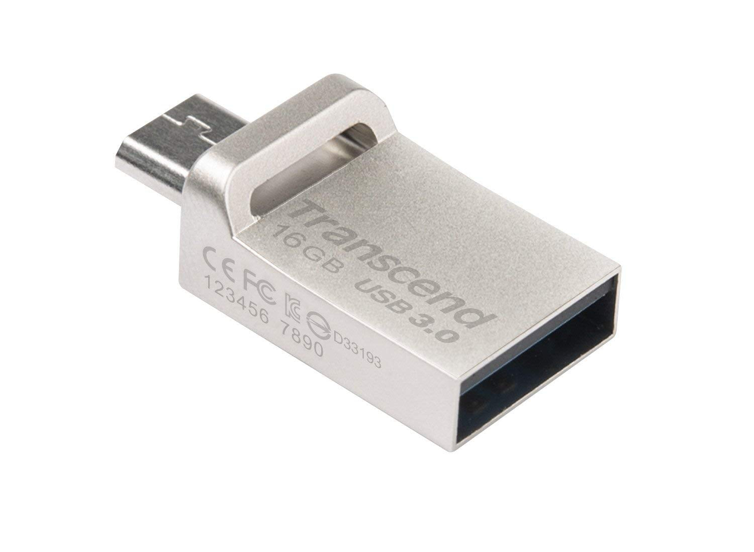 Buy Transcend JetFlash 880 16GB OTG USB For Android - Silver from Vmart in Pakistan