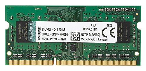 Buy Kingston KVR16LS11/4 1600MHz DDR3L Non-ECC 1.35V CL11 SODIMM RAM - 4GB from Vmart in Pakistan