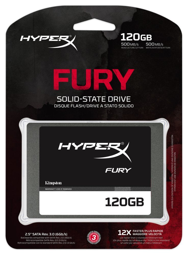 Buy Kingston 120GB HYPERX FURY SSD SATA3 2.5 7mm from Vmart in Pakistan