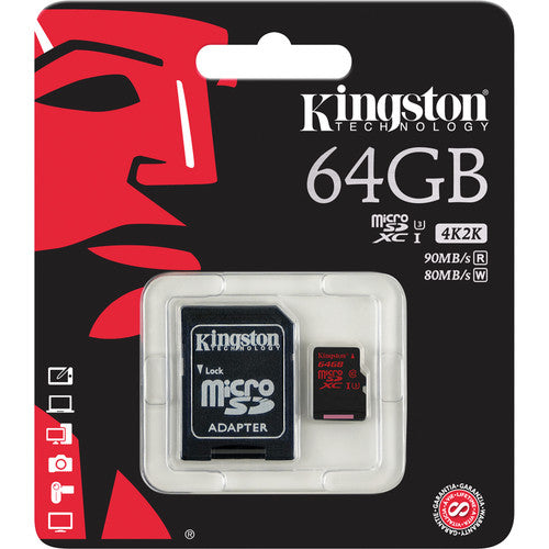 Buy Kingston 64GB, microSDHC/SDXC U3 UHS-I Flash Card from Vmart in Pakistan
