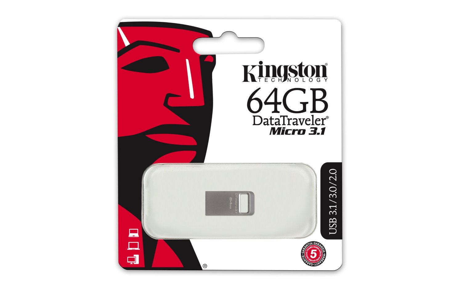 Buy Kingston DataTraveler Micro 3.1 USB Flash Drive 64GB from Vmart in Pakistan