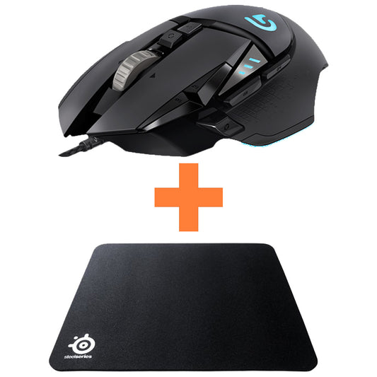 Buy Logitech Bundle 1 (G502 Mouse + Qck Mass Mouse Pad) from Vmart in Pakistan