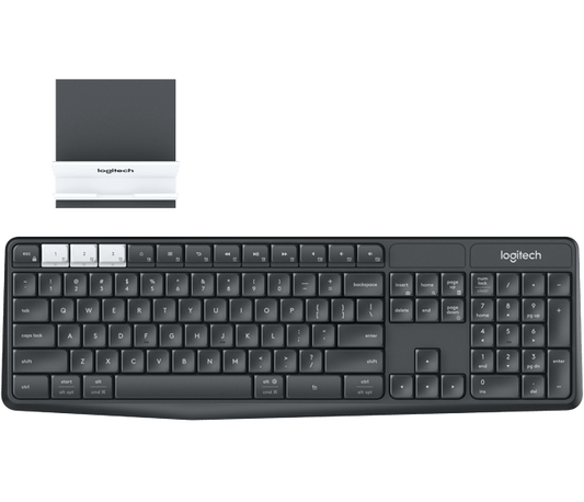 Buy Logitech K375s Multi-Device Wireless Keyboard and Stand Combo from Vmart in Pakistan