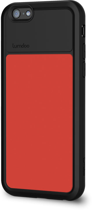 Buy Lumdoo Duo Cover for iPhone 6 Plus with Original Night Glow Effect + Lumdoo Light Pen (Black/Red) from Vmart in Pakistan