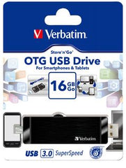 Buy Verbatim 64392 Store'n'Go OTG USB Drive 16GB Black from Vmart in Pakistan