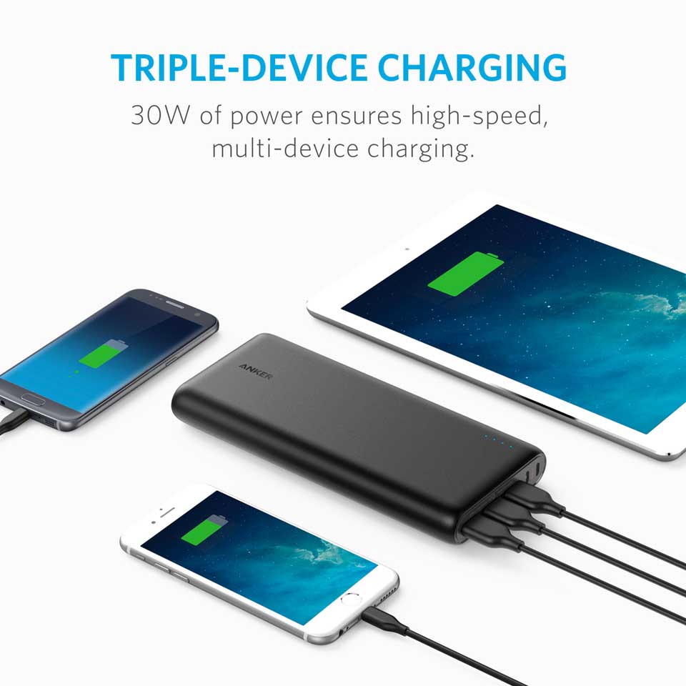 Buy Anker PowerCore+ 26800 mAh - Black from Vmart in Pakistan