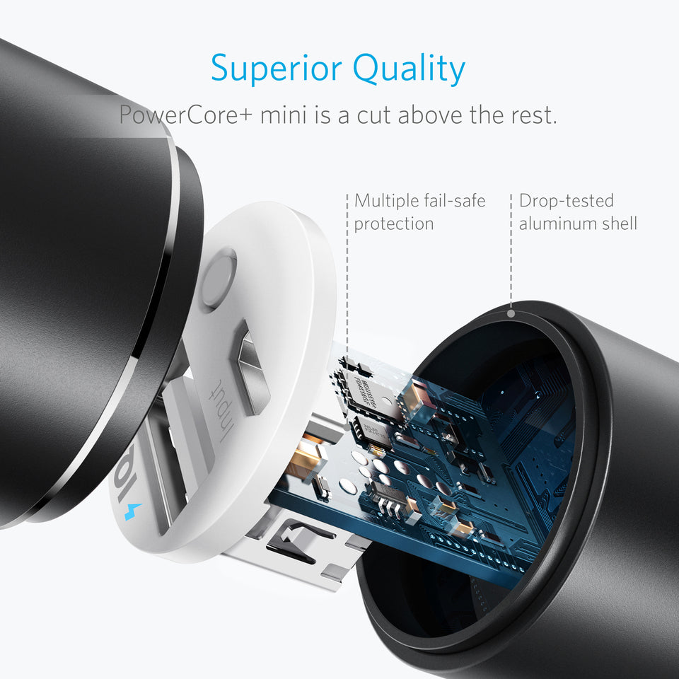 Buy Anker PowerCore+ Mini 3350mAh - Black from Vmart in Pakistan