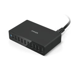 Buy Anker PowerPort 10 -60W 10 Port USB Charger - Black from Vmart in Pakistan