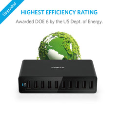 Buy Anker PowerPort 10 -60W 10 Port USB Charger - Black from Vmart in Pakistan