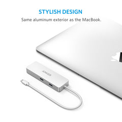 Buy Anker Premium USB-C Hub with Ethernet and Power Delivery - Silver from Vmart in Pakistan