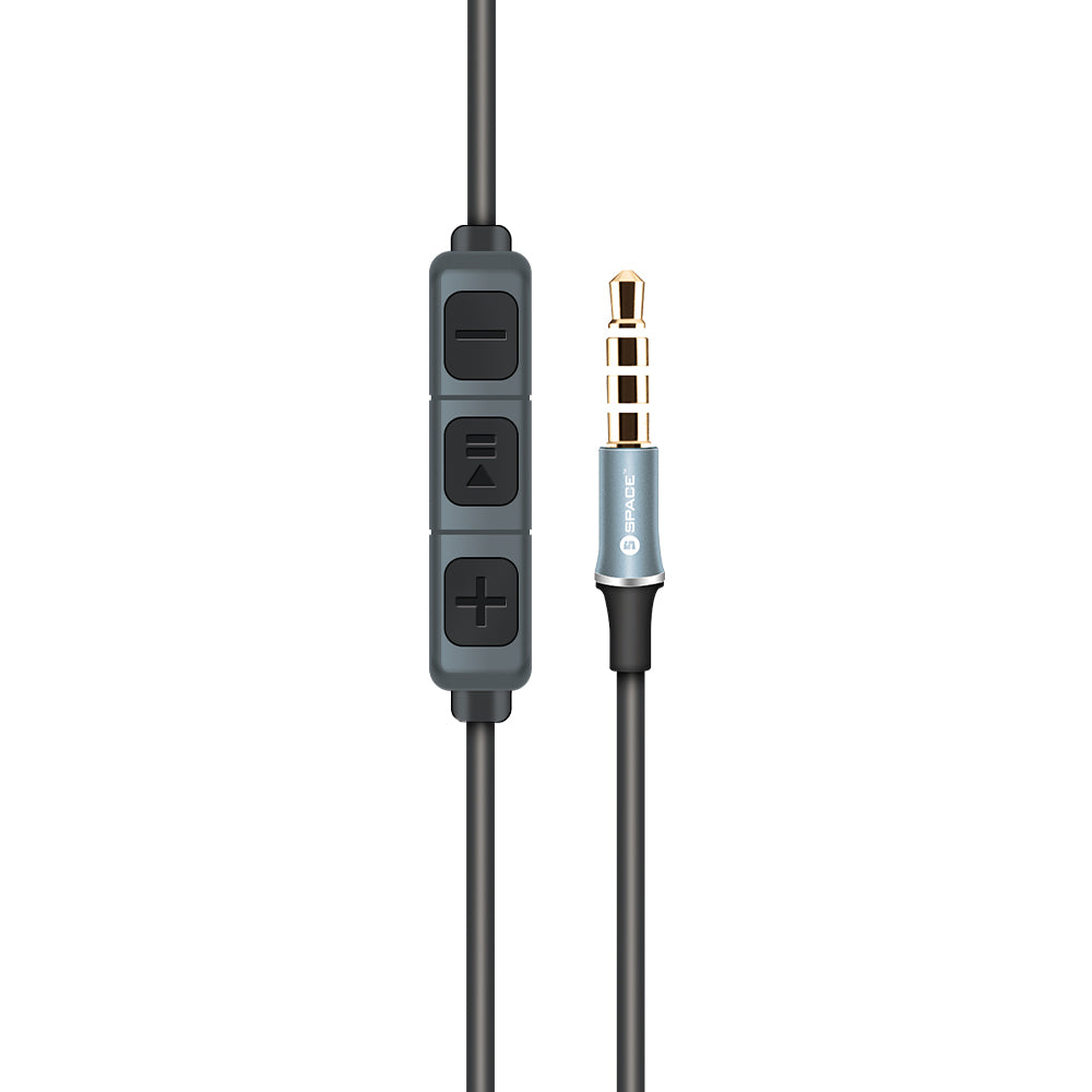 Buy Space REMIX Dynamic Metal Earphones - Black from Vmart in Pakistan