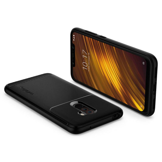 Buy Spigen Xiaomi Pocophone F1 Case Rugged Armor - Matte Black from Vmart in Pakistan