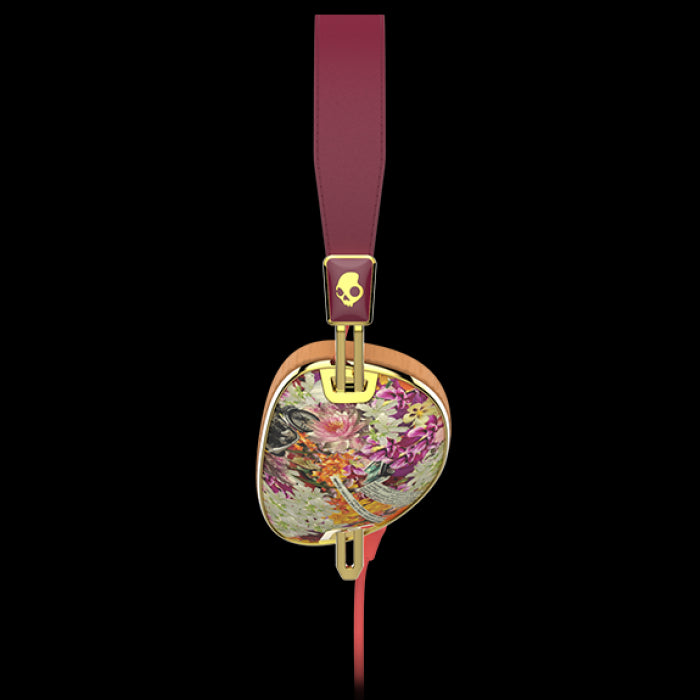 Buy Skullcandy Knockout with Mic On-Ear Headphones - Floral/Burgundy from Vmart in Pakistan