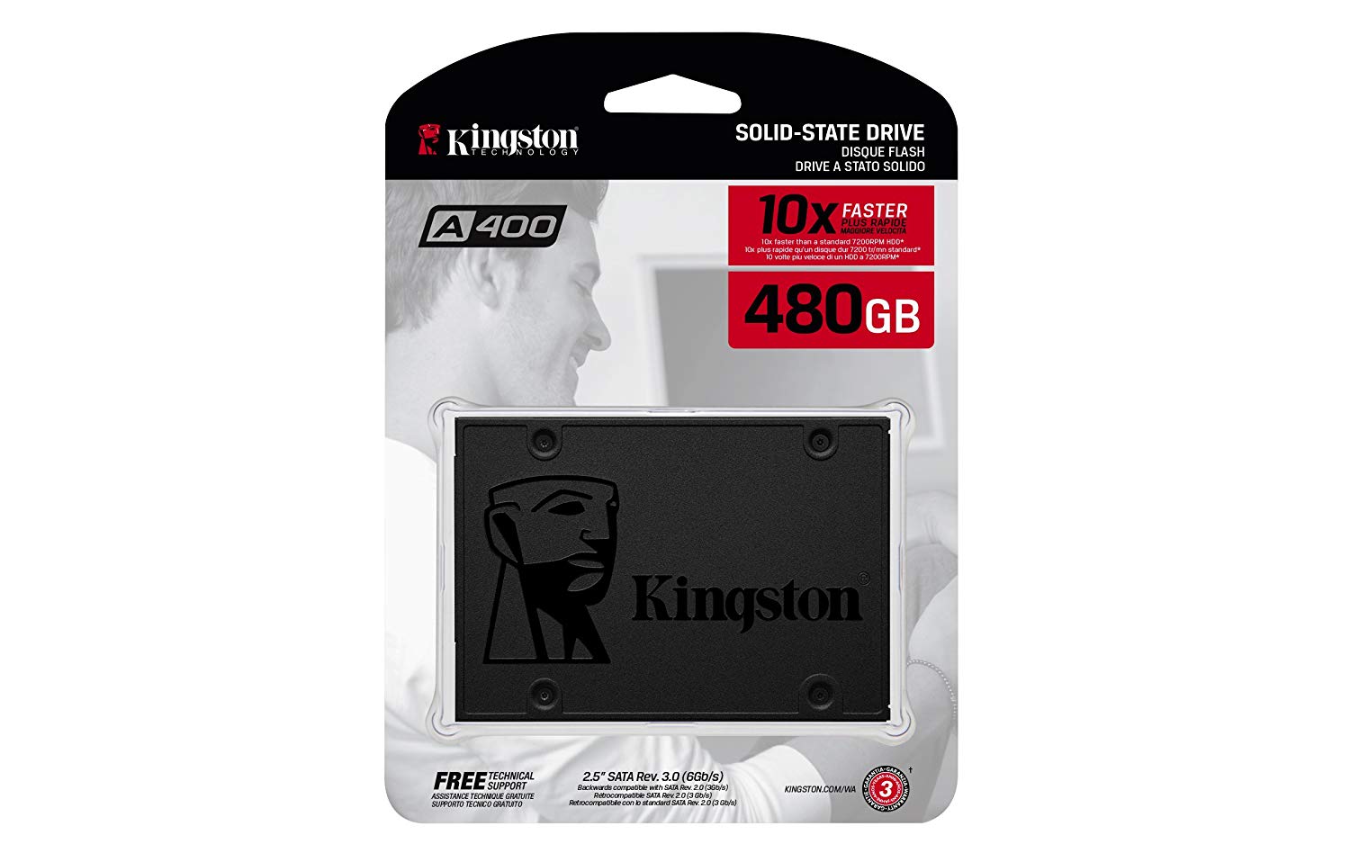 Buy Kingston A400 SATA 3 2.5 SSD - 960GB from Vmart in Pakistan
