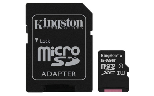 Buy Kingston SDCS Canvas Select Class10 microSD Memory Card - 64GB With Adapter from Vmart in Pakistan
