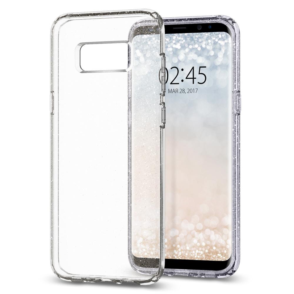 Buy Spigen Samsung Galaxy S8 Plus Case Liquid Crystal Glitter - Crystal Quartz from Vmart in Pakistan