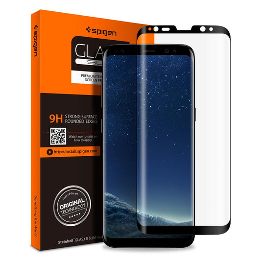 Buy Spigen Samsung Galaxy S8 Plus Screen Protector GLAS.tR Full Cover Glass from Vmart in Pakistan