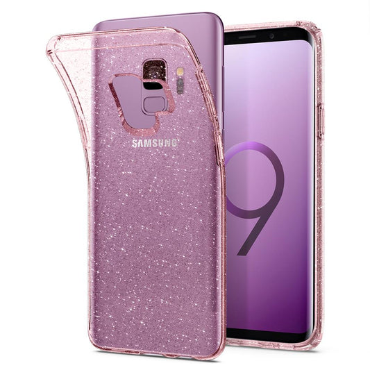 Buy Spigen Samsung Galaxy S9 Case Liquid Crystal Glitter - Rose Quartz from Vmart in Pakistan