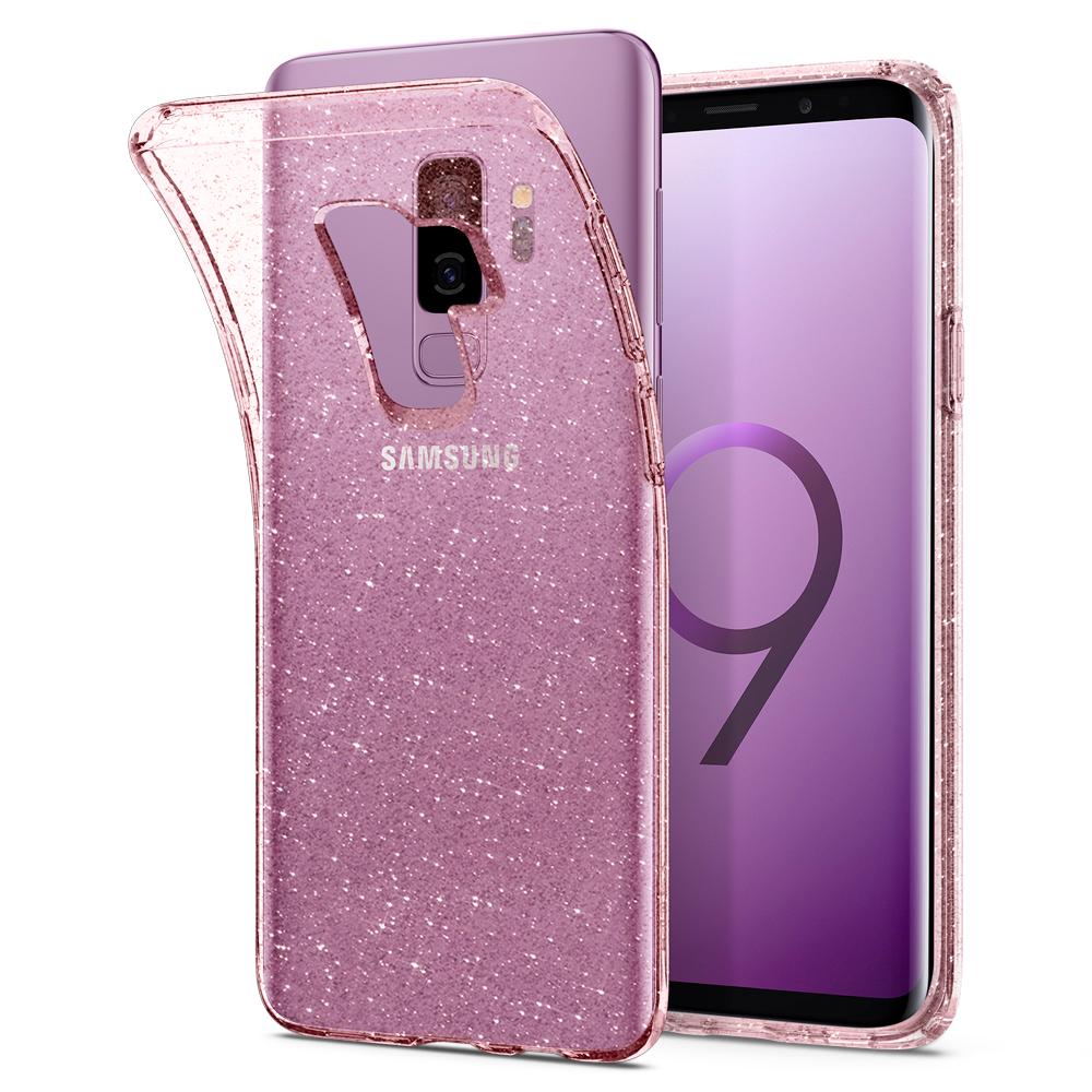 Buy Spigen Samsung Galaxy S9 Plus Case Liquid Crystal Glitter - Rose Quartz from Vmart in Pakistan