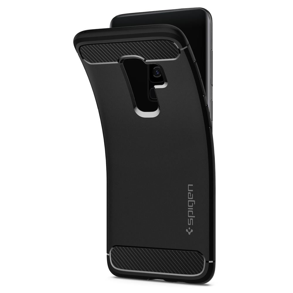 Buy Spigen Samsung Galaxy S9 Plus Case Rugged Armor - Matte Black from Vmart in Pakistan