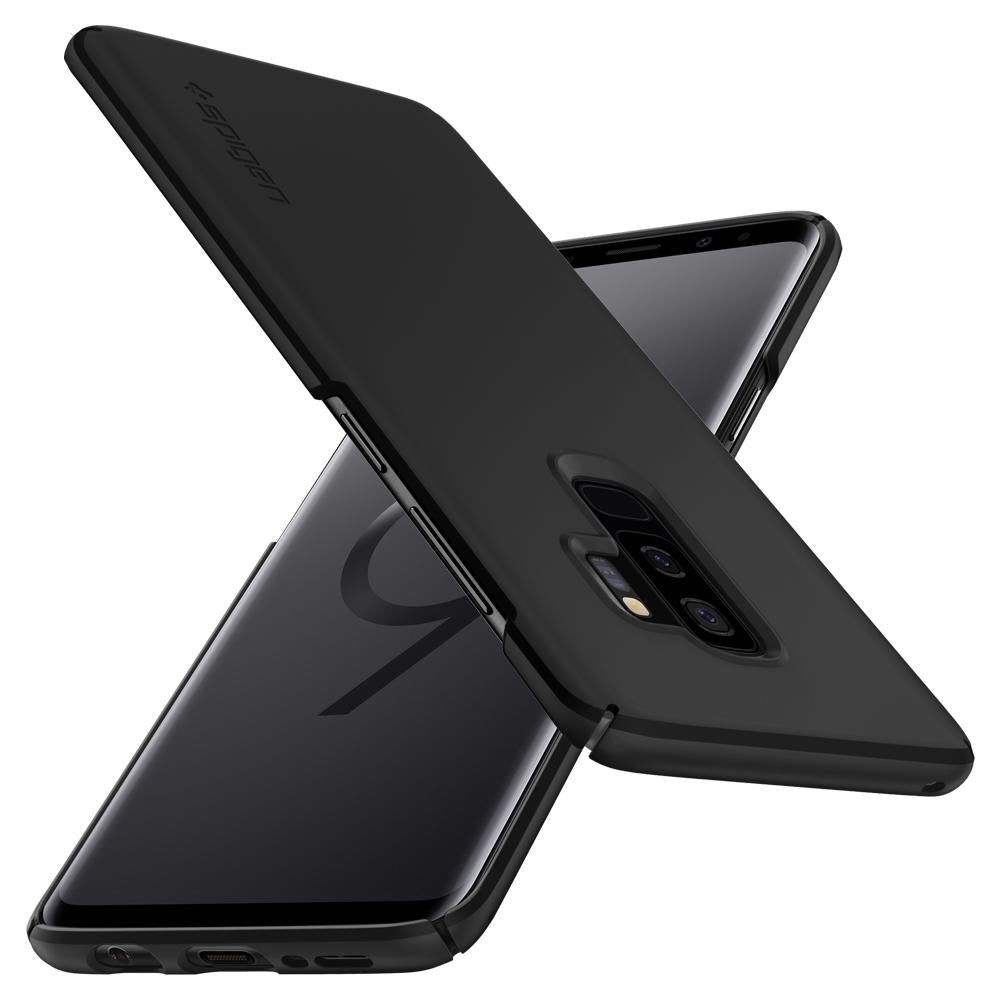 Buy Spigen Samsung Galaxy S9 Plus Case Thin Fit - Black from Vmart in Pakistan