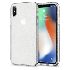 Buy Spigen iPhone X Case Liquid Crystal Glitter - Crystal Quartz from Vmart in Pakistan