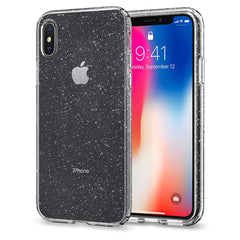 Buy Spigen iPhone X Case Liquid Crystal Glitter - Crystal Quartz from Vmart in Pakistan