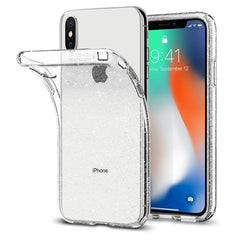 Buy Spigen iPhone X Case Liquid Crystal Glitter - Crystal Quartz from Vmart in Pakistan