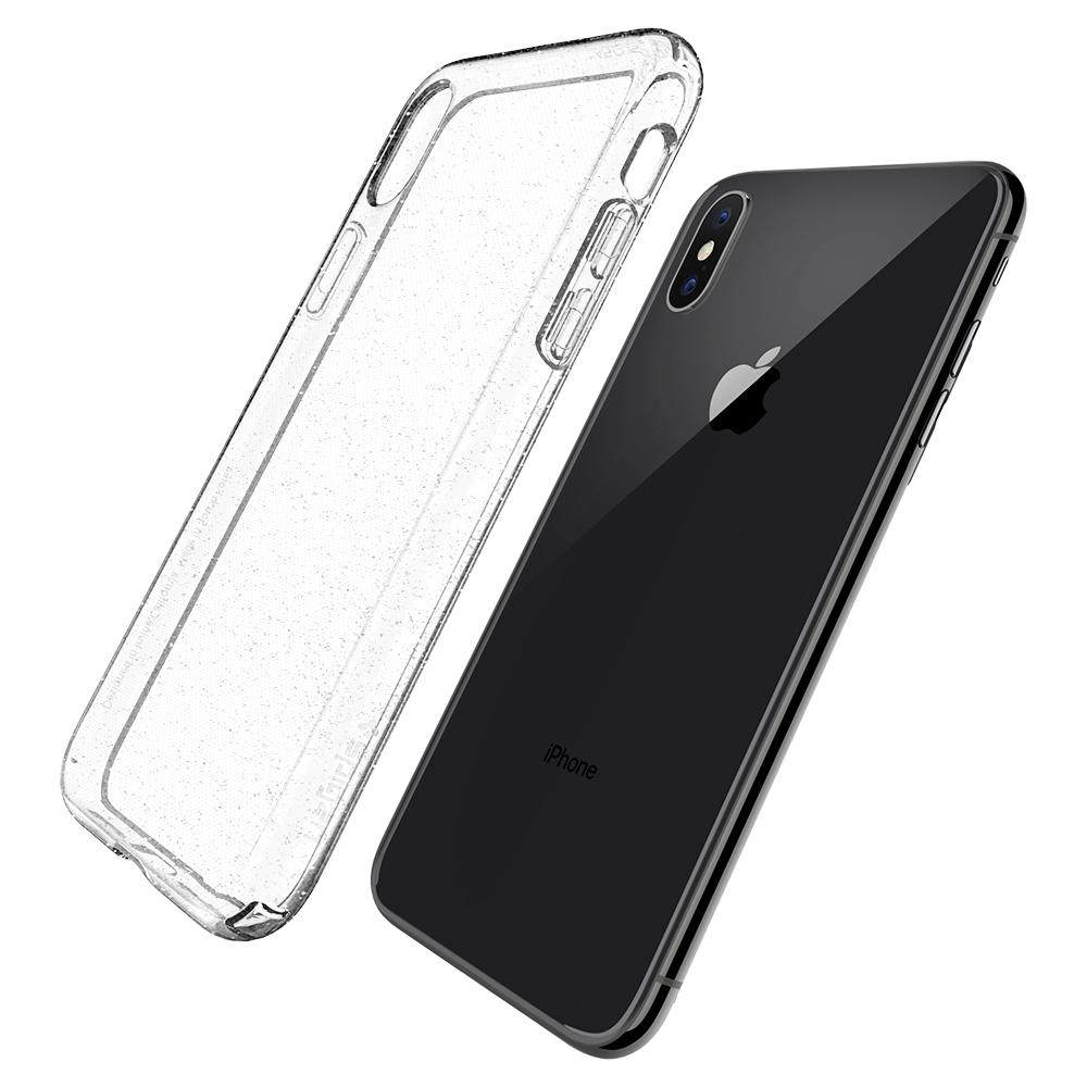 Buy Spigen iPhone X Case Liquid Crystal Glitter - Crystal Quartz from Vmart in Pakistan