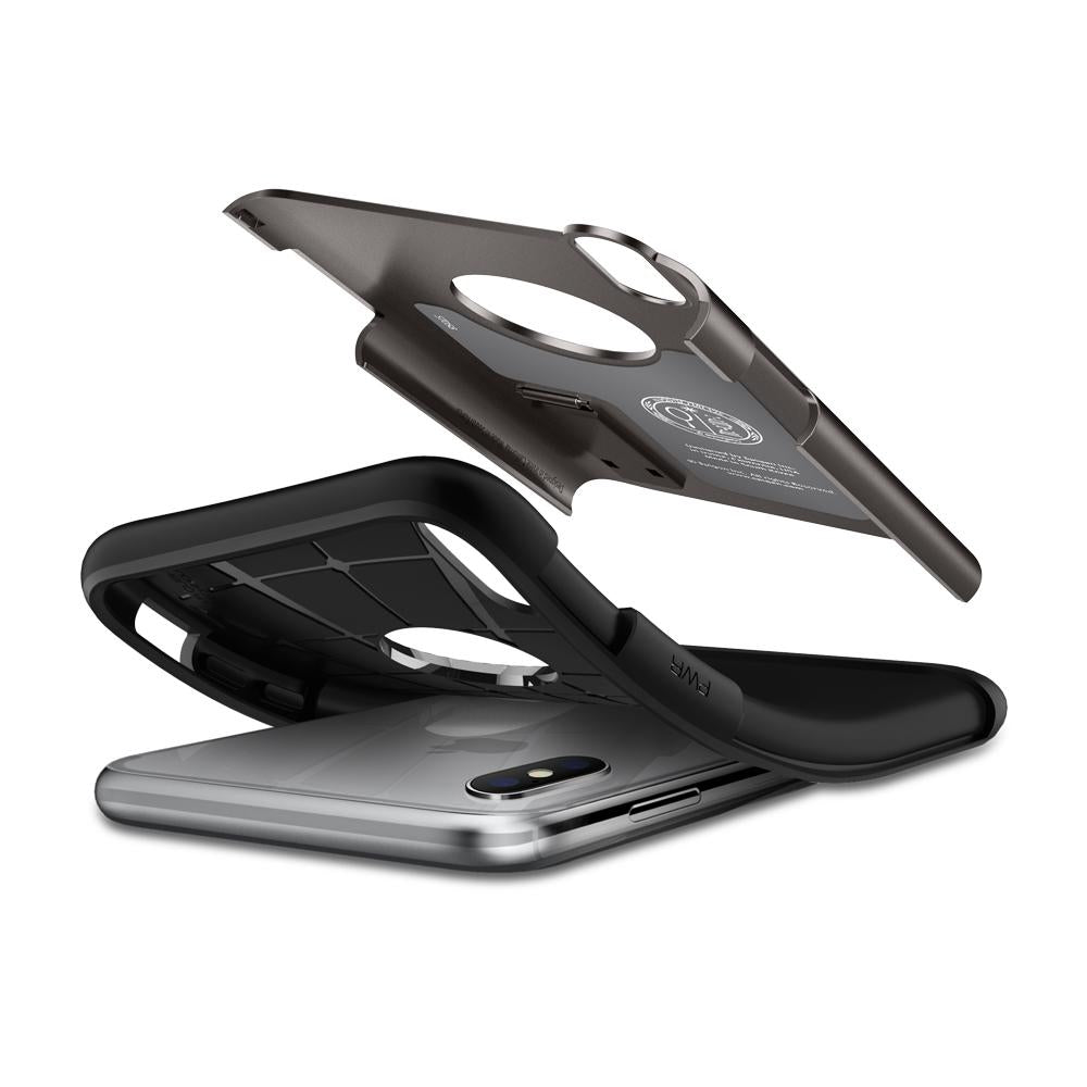 Buy Spigen iPhone X Case Slim Armor - Gunmetal from Vmart in Pakistan