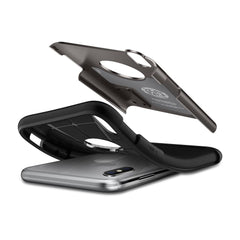 Buy Spigen iPhone X Case Slim Armor - Gunmetal from Vmart in Pakistan