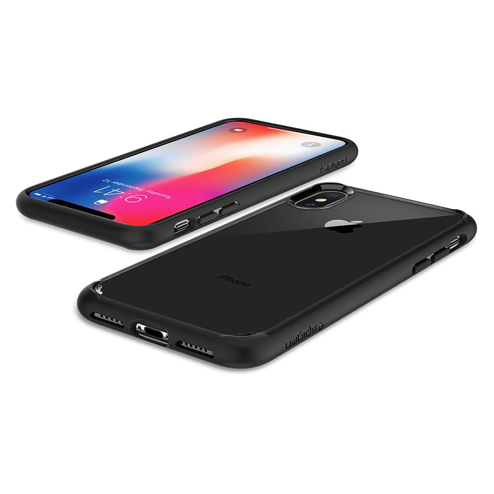 Buy Spigen iPhone X Case Ultra Hybrid - Matte Black from Vmart in Pakistan