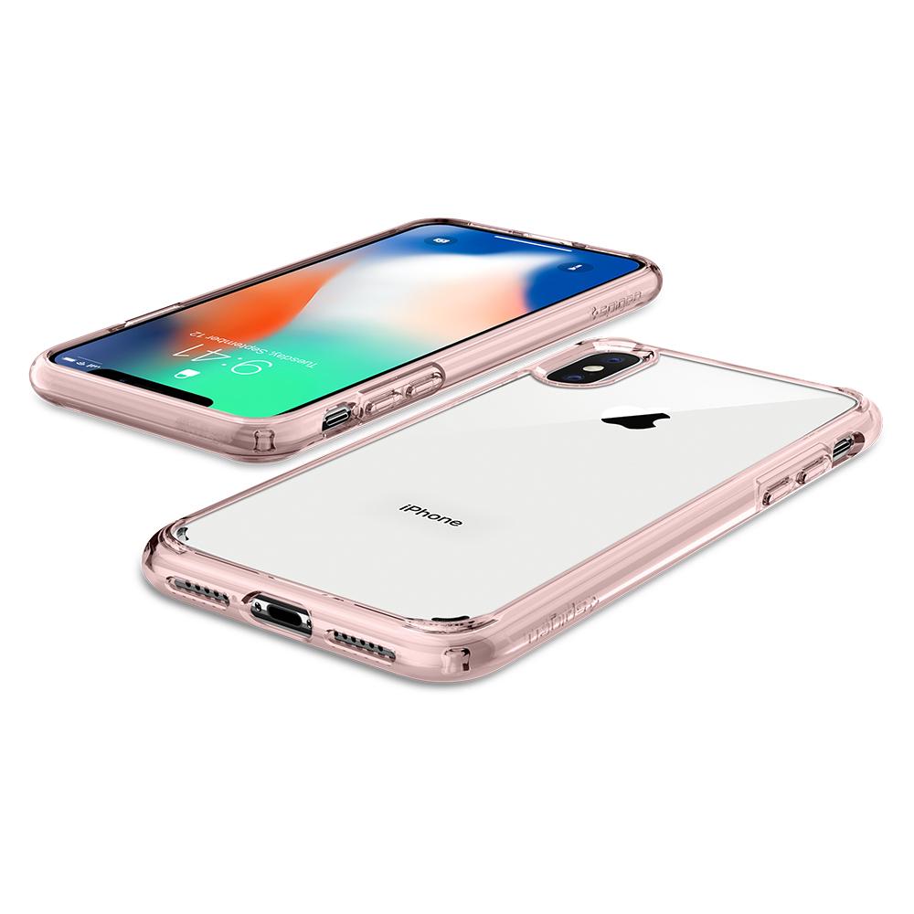 Buy Spigen iPhone X Case Ultra Hybrid - Rose Crystal from Vmart in Pakistan