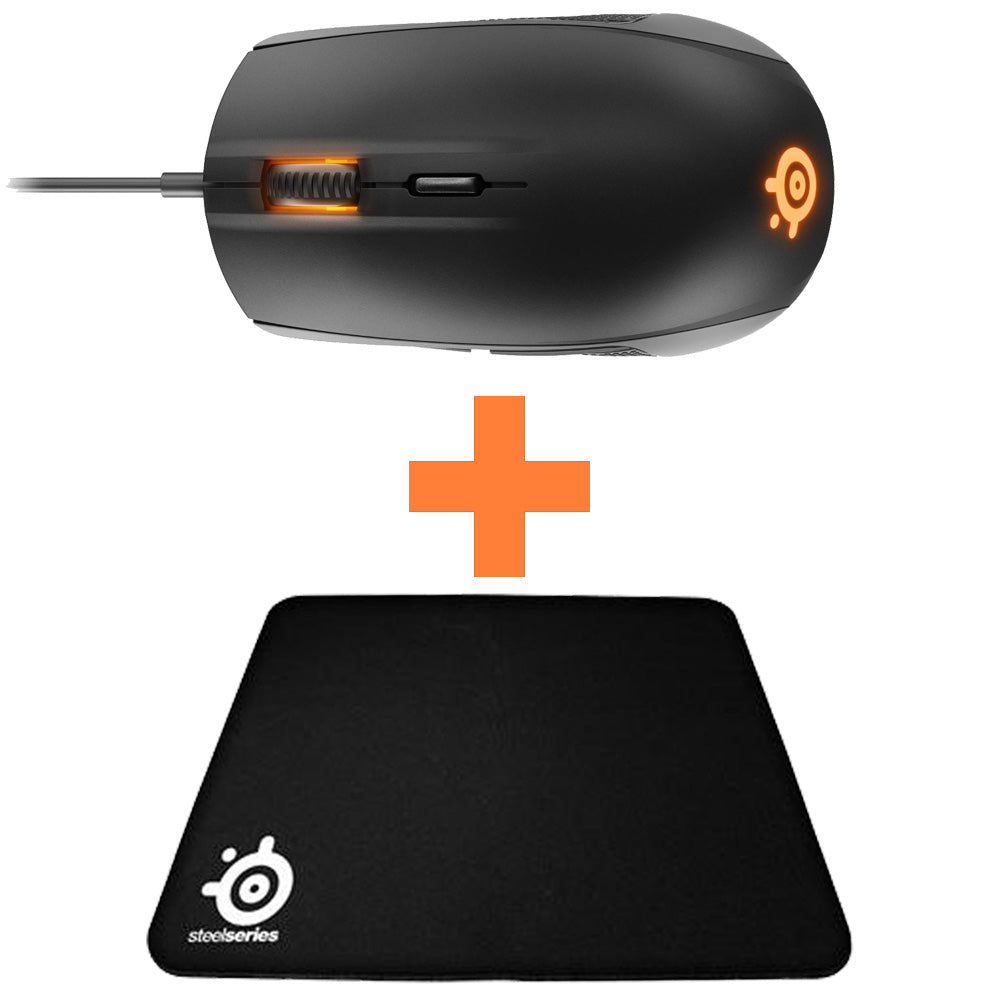 Buy SteelSeries Bundle 4 (Rival 100 Mouse + Qck Mouse Pad) from Vmart in Pakistan