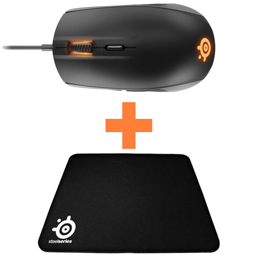 Buy SteelSeries Bundle 4 (Rival 100 Mouse + Qck Mouse Pad) from Vmart in Pakistan