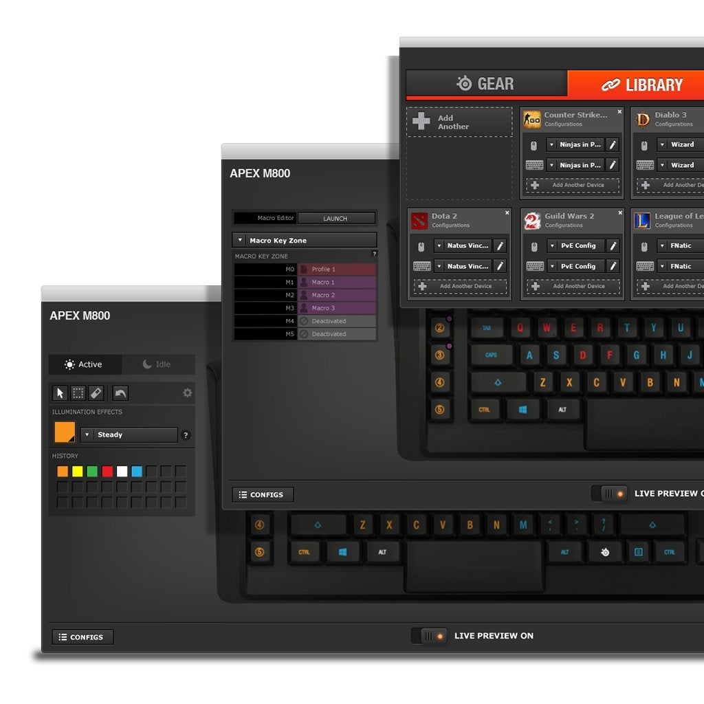 Buy SteelSeries Apex M800 Keyboard from Vmart in Pakistan