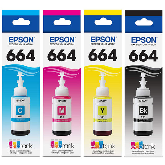 Buy Epson 664 70ml 4 Color Ink Bottles Set from Vmart in Pakistan