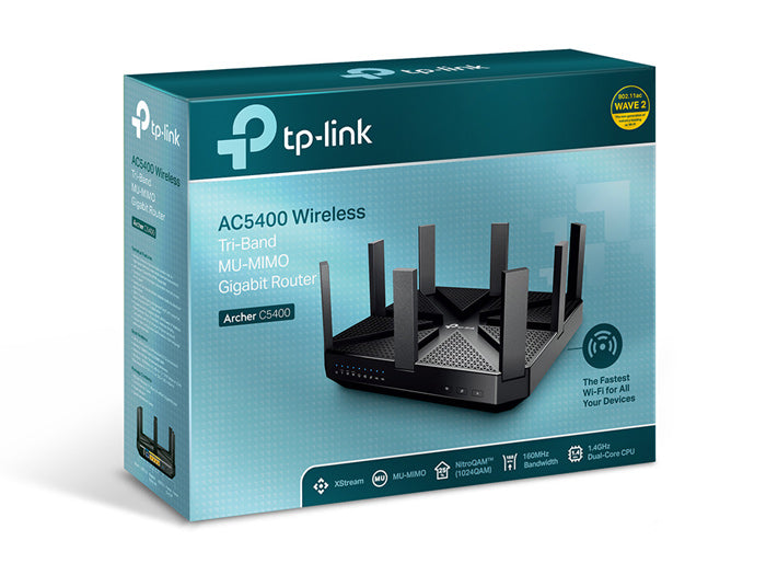 Buy TP-Link Archer C5400 AC5400 Wireless Tri-Band MU-MIMO Gigabit Router from Vmart in Pakistan