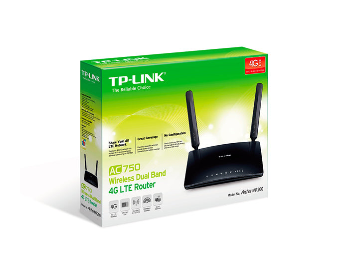 Buy TP-Link Archer MR200 AC750 Wireless Dual Band 4G LTE Router from Vmart in Pakistan