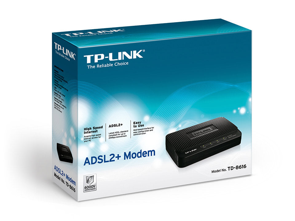 Buy TP-Link TD-8616 ADSL2+ Modem from Vmart in Pakistan