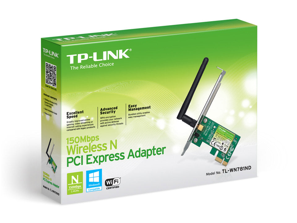 Buy TP-Link TL-WN781ND 150Mbps Wireless N PCI Express Adapter from Vmart in Pakistan