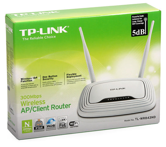 Buy TP-Link TL-WR843ND 300Mbps Wireless AP/Client Router from Vmart in Pakistan