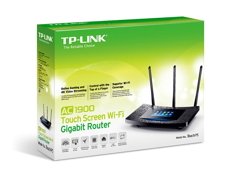 Buy TP-Link Touch P5 AC1900 Touch Screen Wi-Fi Gigabit Router from Vmart in Pakistan