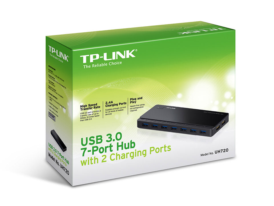 Buy TP-Link UH720 USB 3.0 7-Port Hub with 2 Charging Ports from Vmart in Pakistan