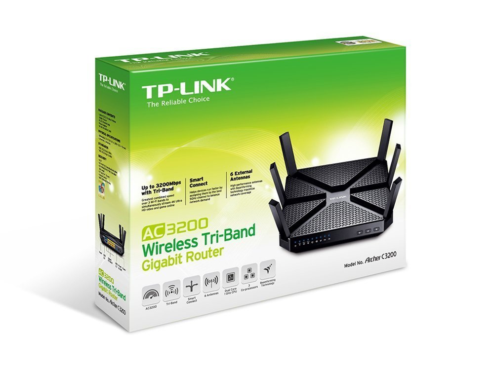 Buy TP-Link Archer C3200 Wireless Tri-Band Gigabit Router from Vmart in Pakistan